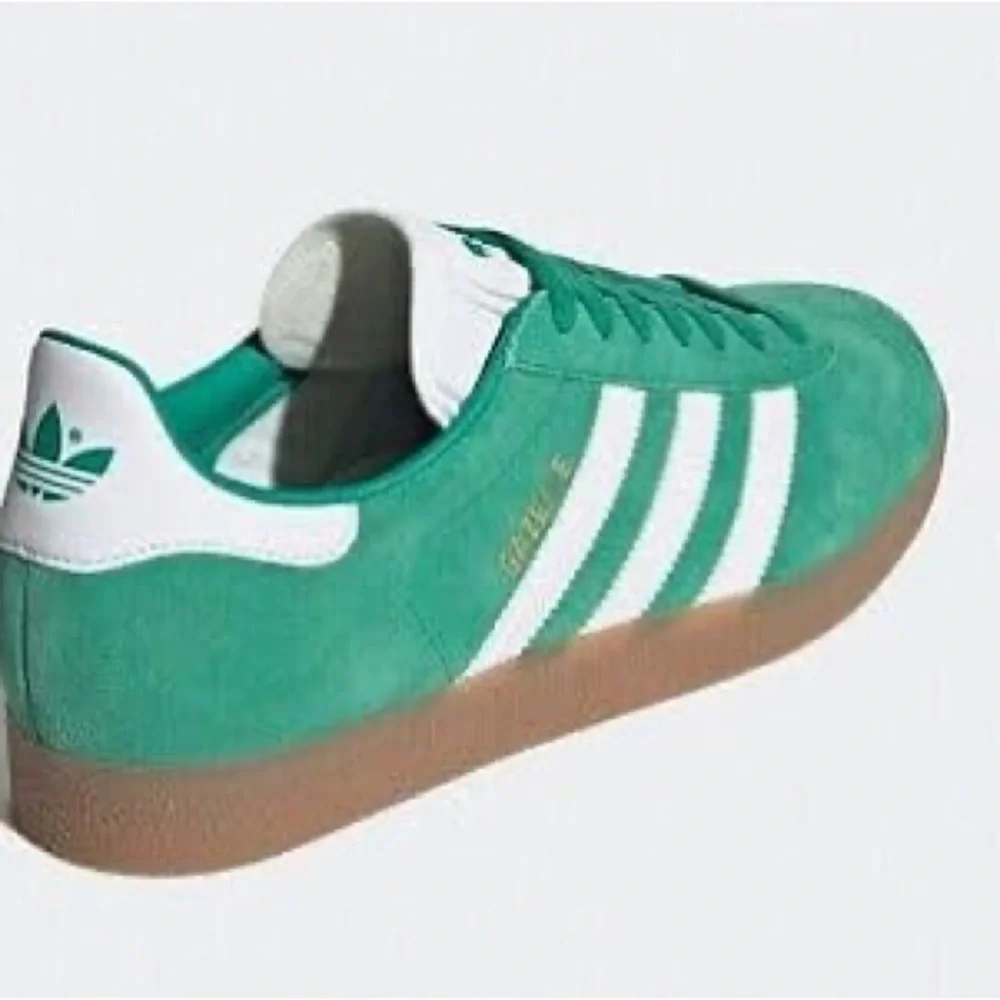 adidas Originals Men's Gazelle Shoes, Green Court Gum - Picture 3 of 16